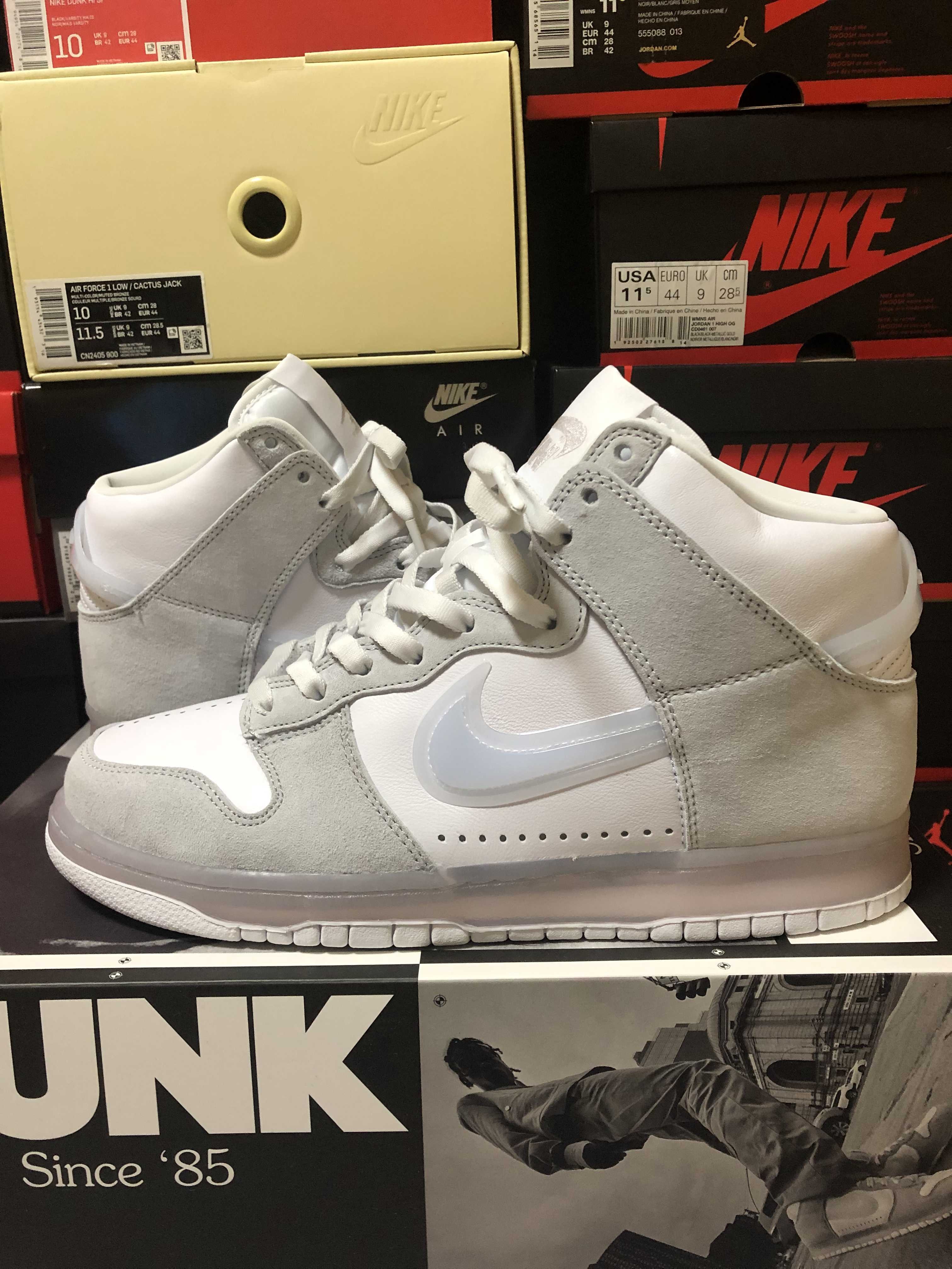 SLAM JAM x NIKE DUNK HIGH "WHITE/CLEAR PURE PLATINUM"