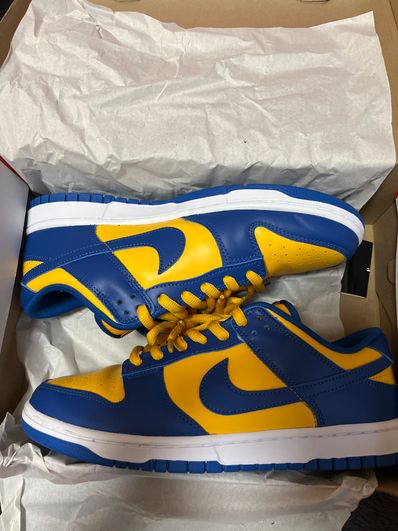 Nike Dunk Low "Blue Jay and University Gold"