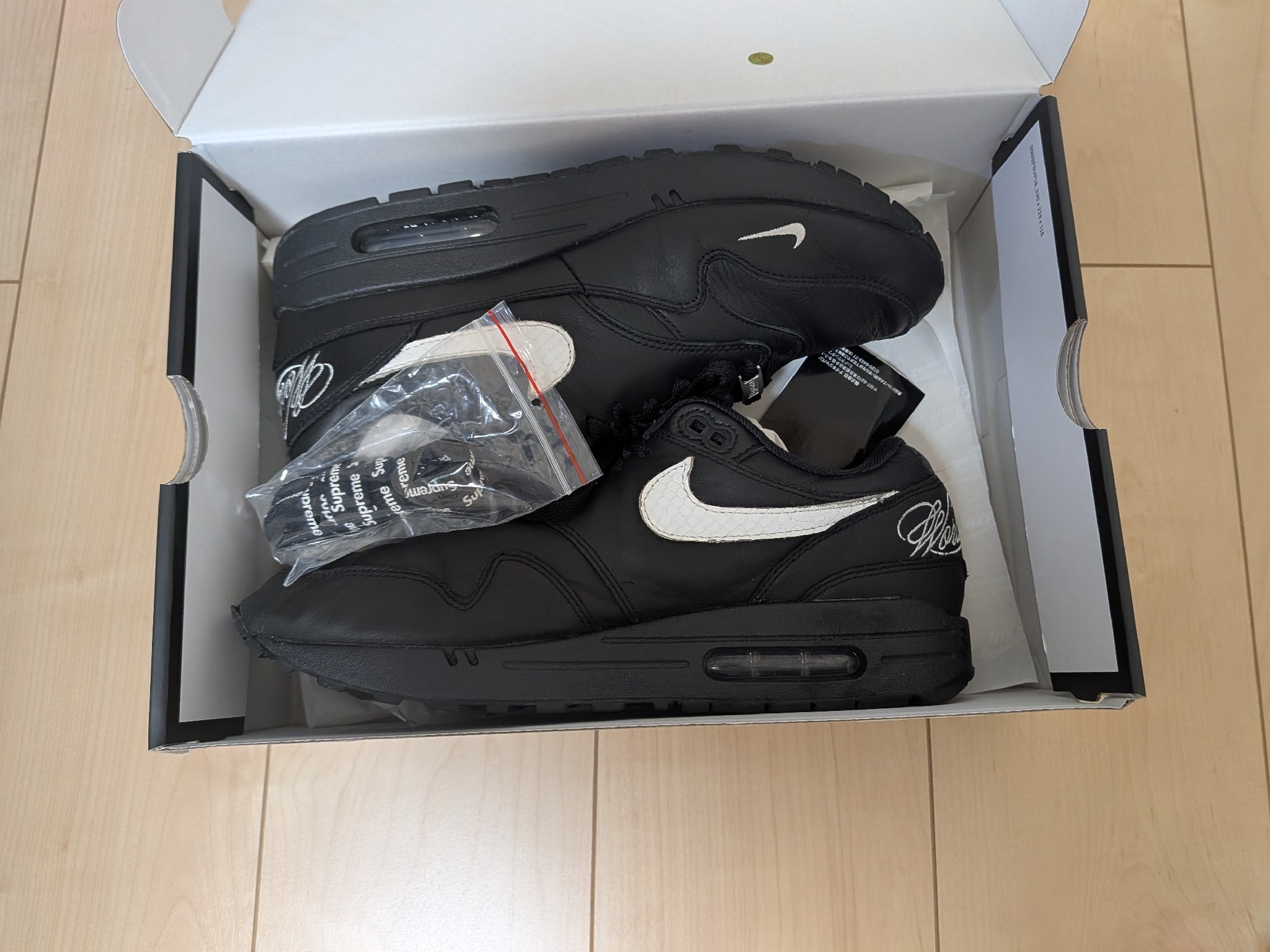 Supreme × Nike Air Max 1 '87 SP "Black" (25SS Week4)