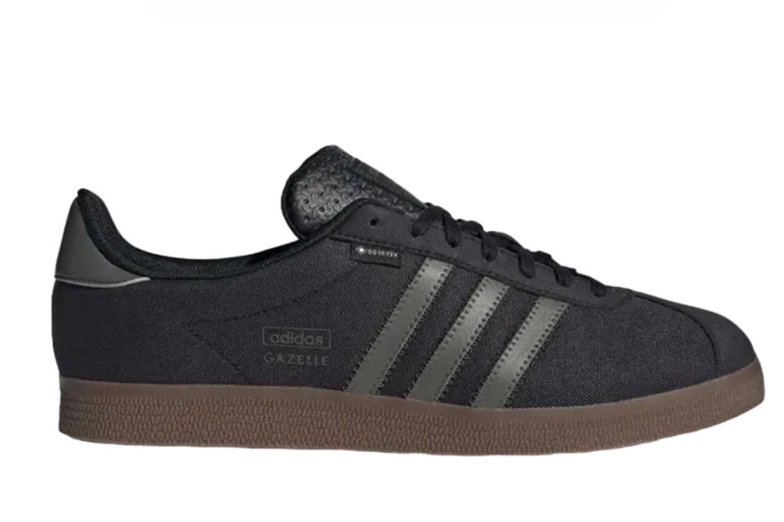 adidas Gazelle GORE-TEX "Core Black/Utility Gray/Gum"