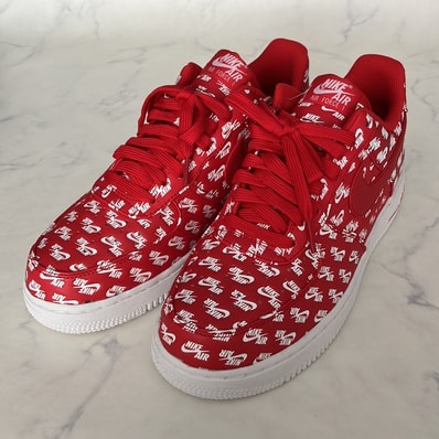 Nike Air Force 1 Low "All Over Logo Red"