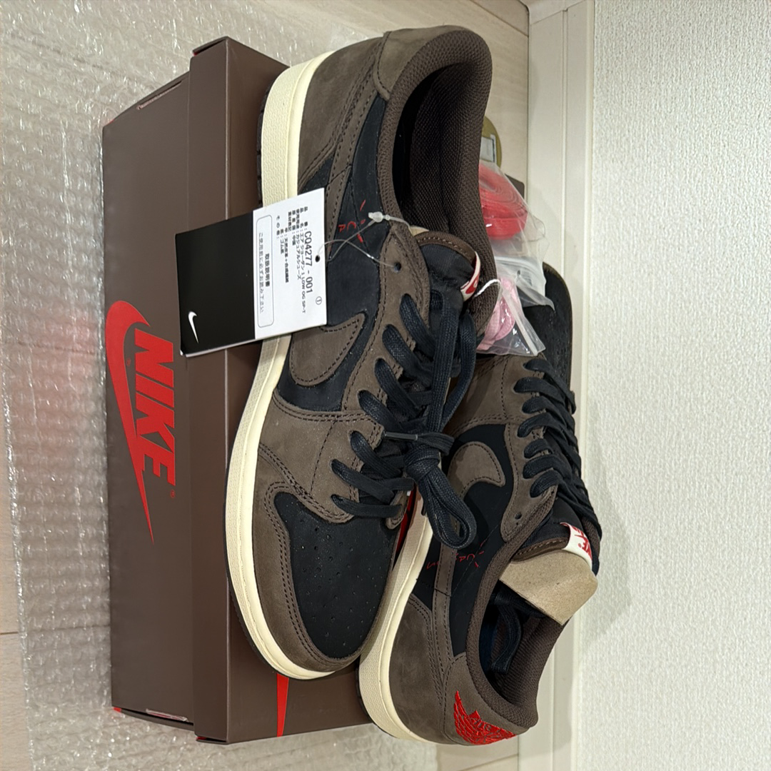 Travis Scott × Nike Air Jordan 1 Low OG SP-T "Black/Dark Mocha"