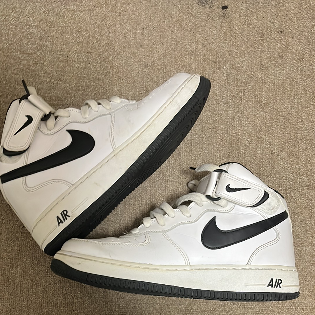 【26.5cm中古】ナイキ エアフォース1 ミッド ホワイト ナイキ エアフォース1 ミッド 