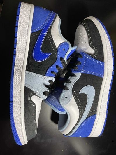 NIKE AIR JORDAN 1 LOW "WHITE/BLACK/BLUE"