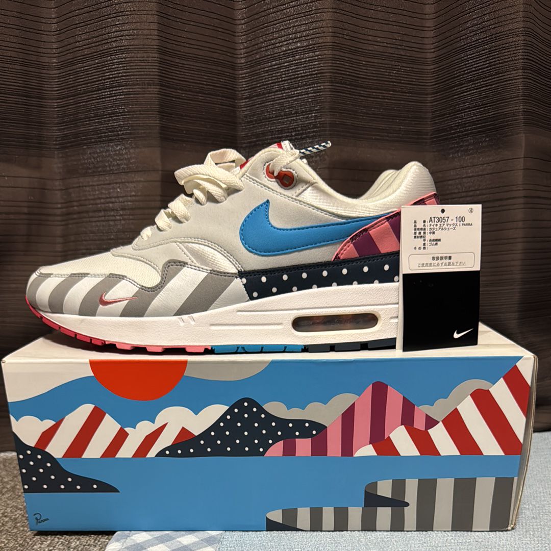 Parra × Nike Air Max 1 "White/Pure Platinum"