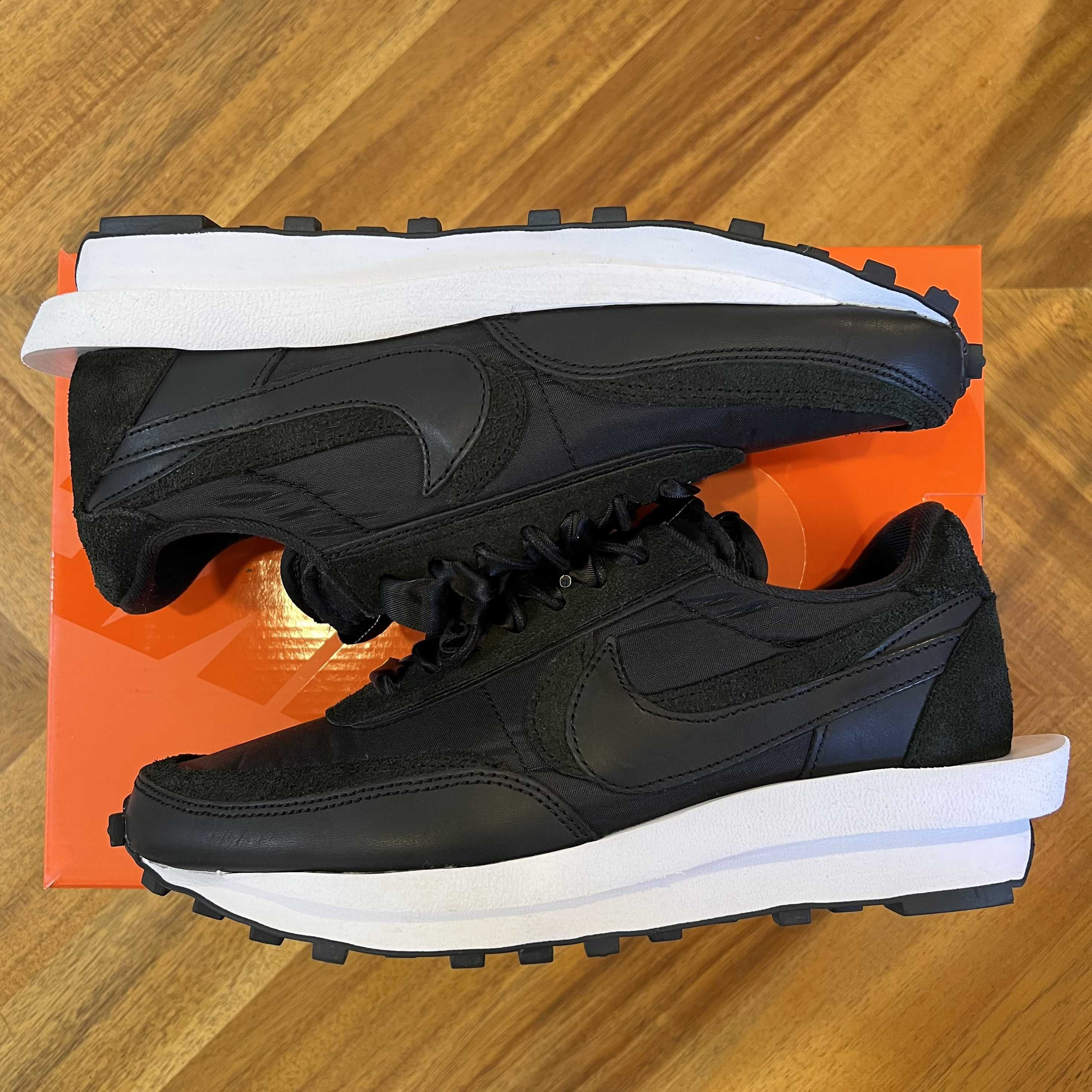 sacai × Nike LDV Waffle "Triple Black"