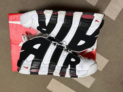 NIKE AIR MORE UPTEMPO "WHITE/BLACK/UNIVERSITY RED"(2020)
