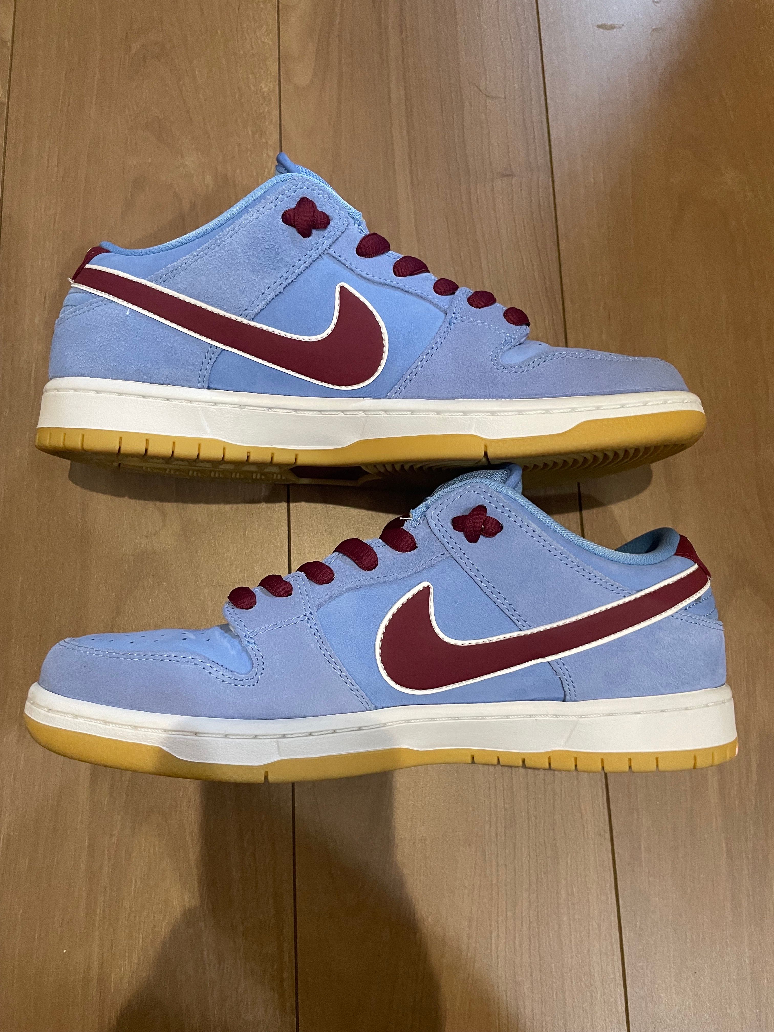 Nike SB Dunk Low Pro "Philadelphia Phillies/Valor Blue and Team Maroon"