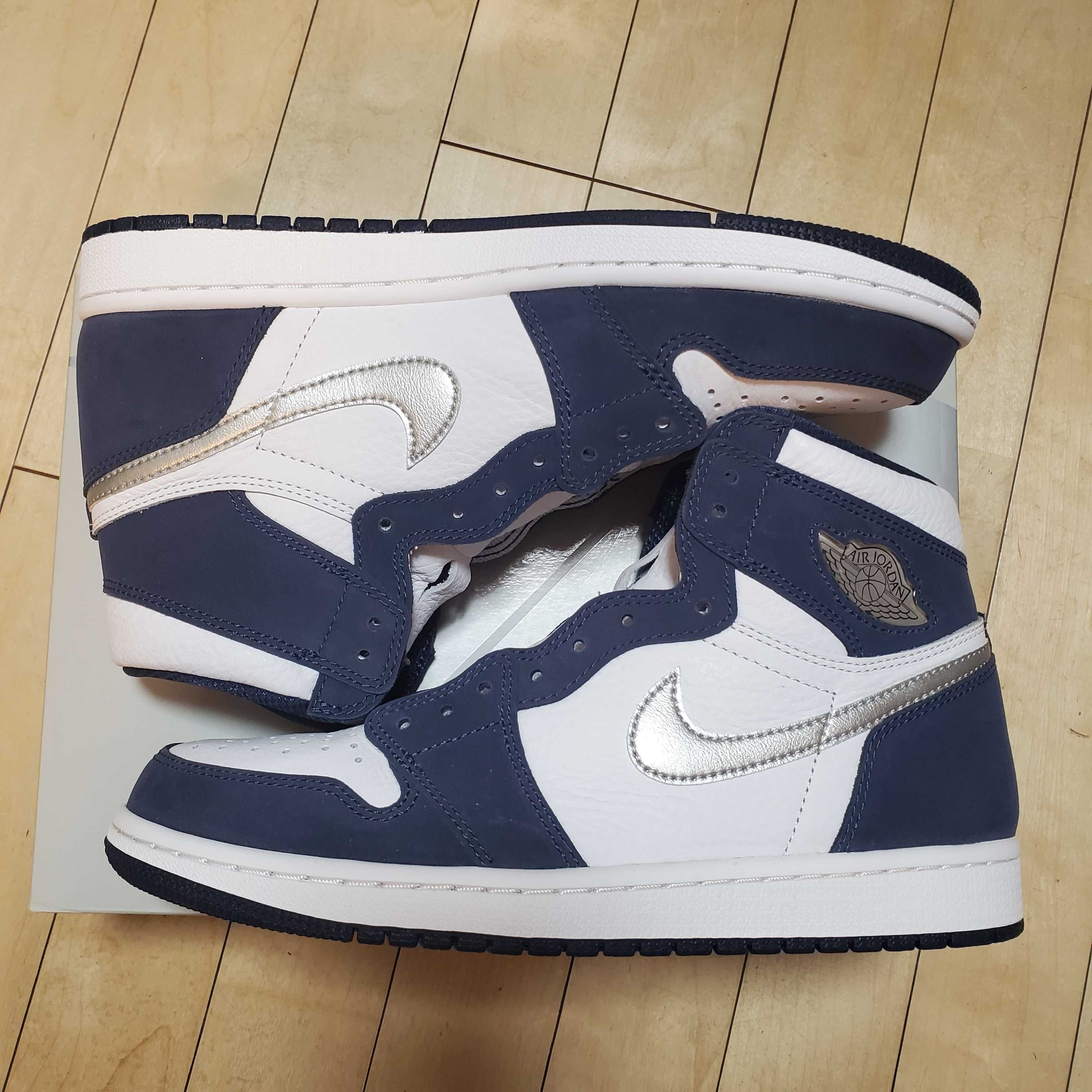 Nike Air Jordan 1 High OG CO.JP "White/Midnight Navy" (2020) (Standard Box)