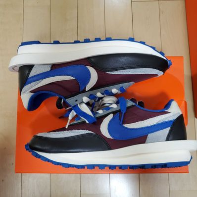 UNDERCOVER × sacai × Nike LD Waffle "Night Maroon/Pale Ivory-Ground Grey-Team Royal"