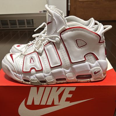 NIKE AIR MORE UPTEMPO "WHITE/VARSITY RED" (2021)