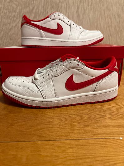 Nike Air Jordan 1 Retro Low OG "White and University Red"