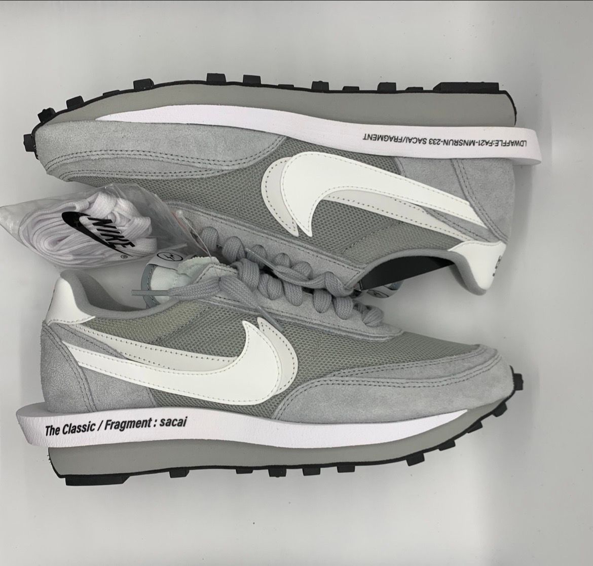 Fragment × sacai × Nike LD Waffle "Light Smoke Grey"