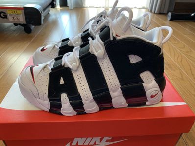 NIKE AIR MORE UPTEMPO "WHITE/BLACK/UNIVERSITY RED"(2020)