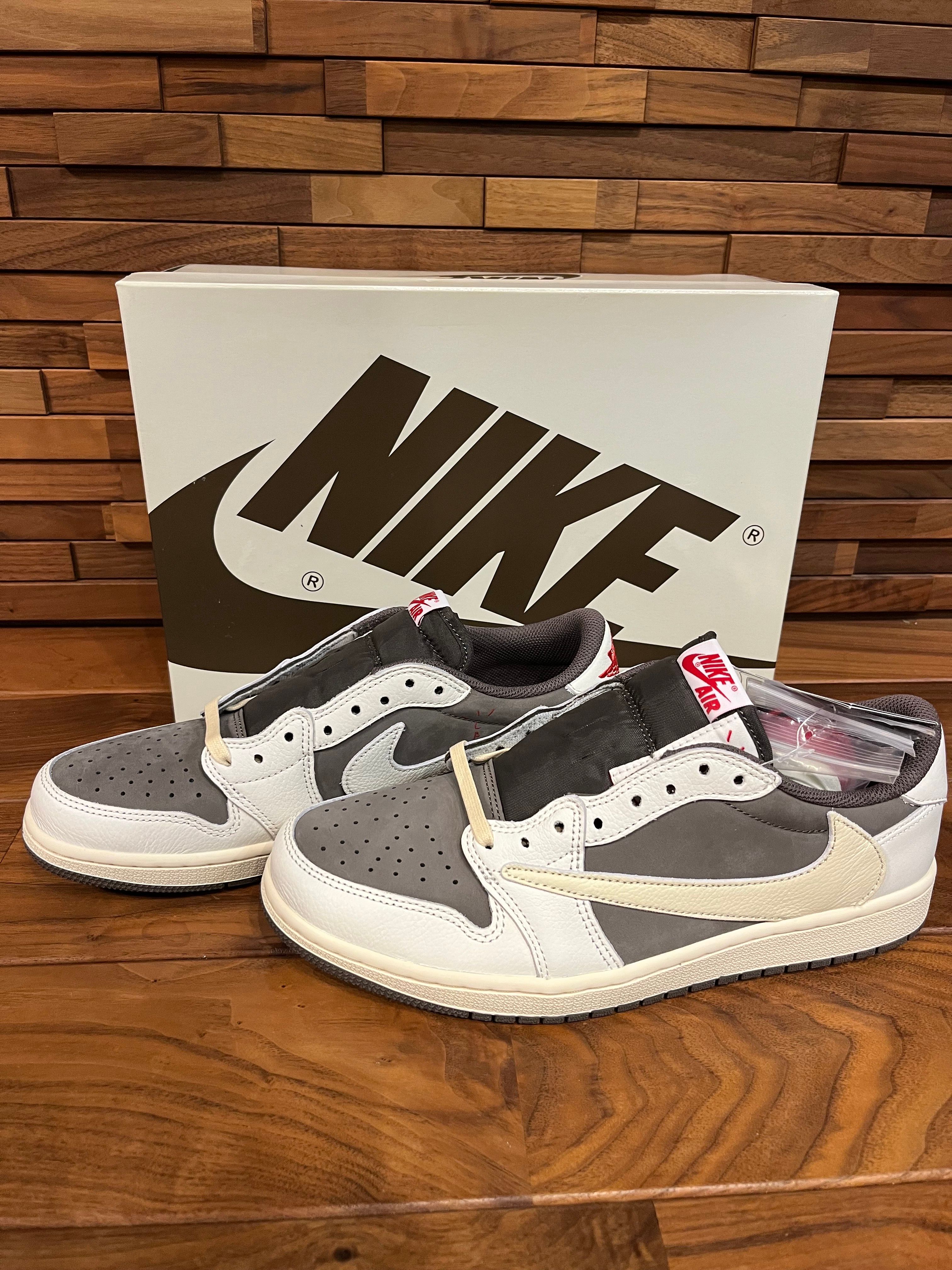 Travis Scott × Nike Air Jordan 1 Low OG SP "Reverse Mocha/Sail and Ridgerock"