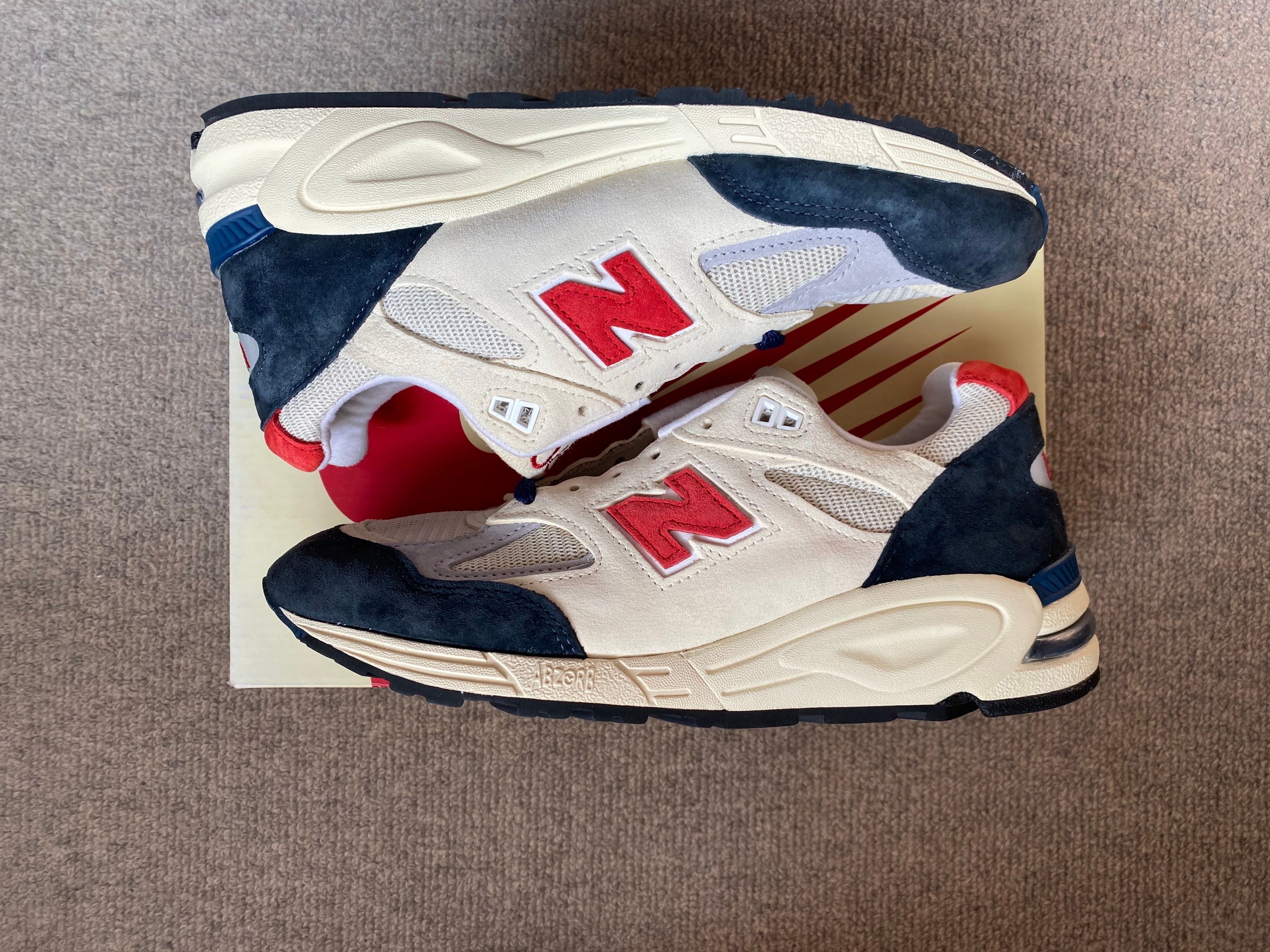 New Balance 990V2 "Red/White/Navy"