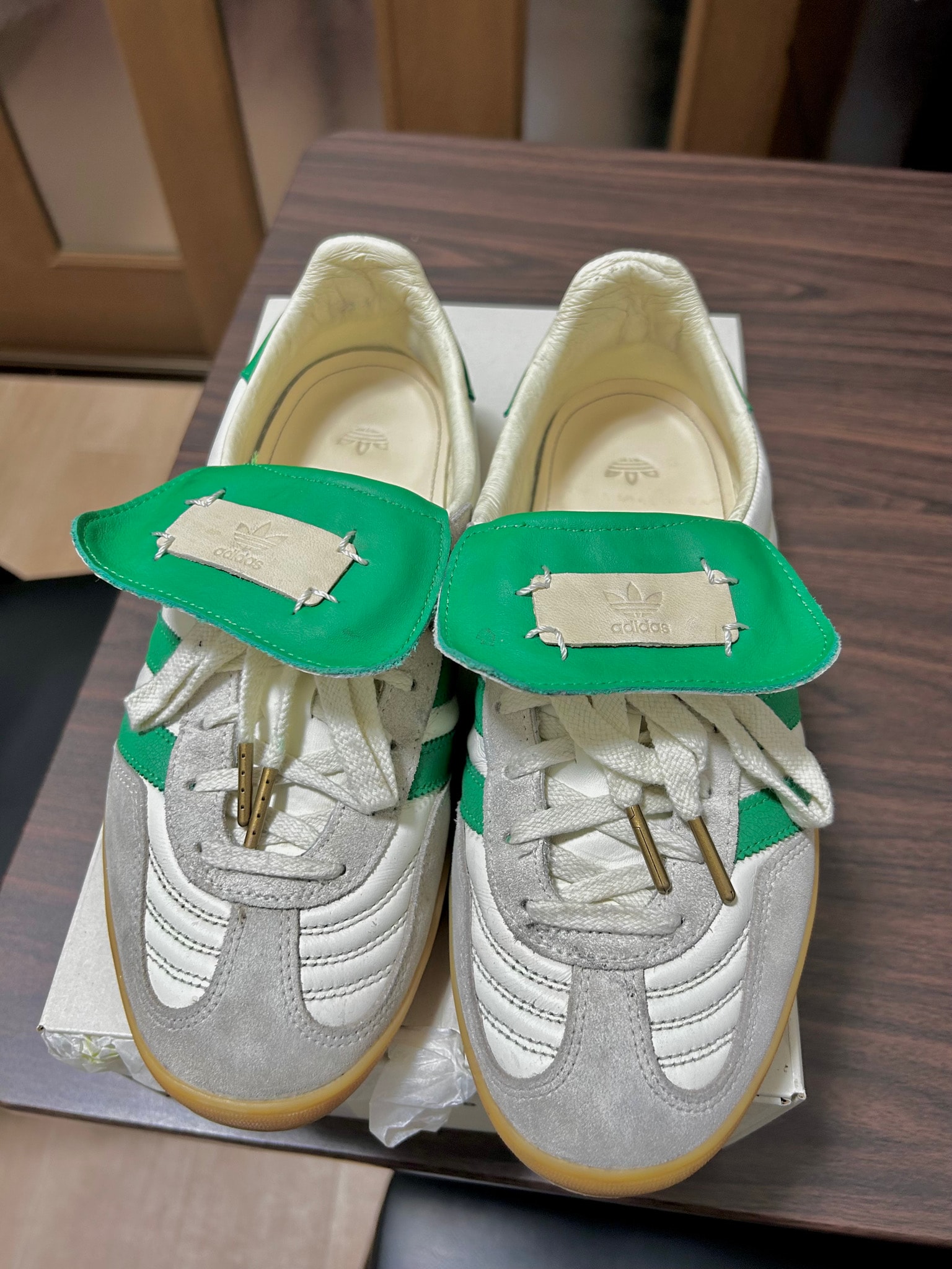 FOOT INDUSTRY × adidas Gazelle Indoor "Off White/Green"