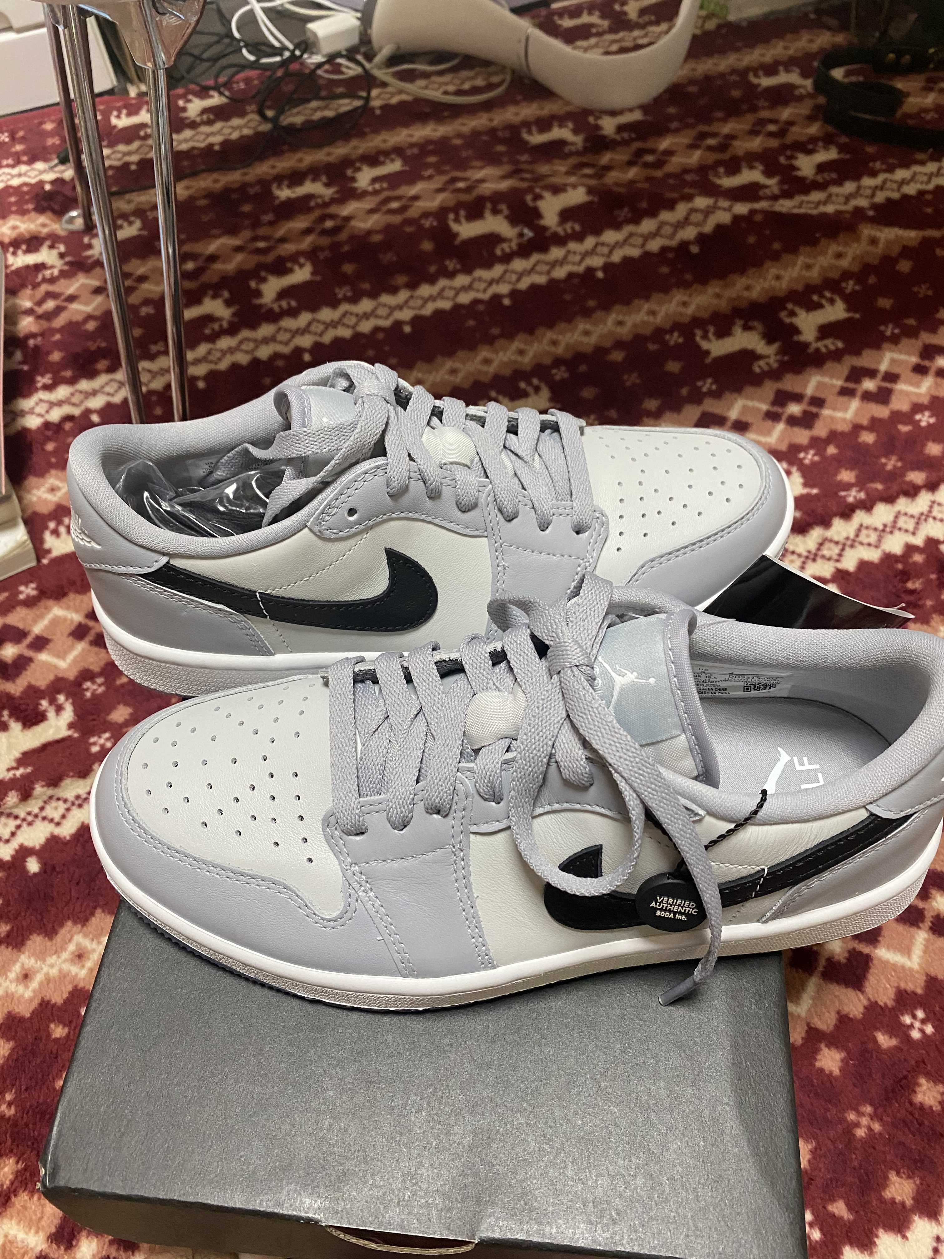 Nike Air Jordan 1 Low Golf "Wolf Grey/Photon Dust/White/Black"
