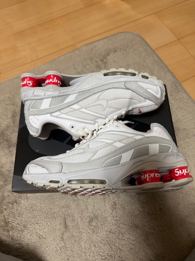 Supreme × Nike Shox Ride 2 "White/Grey Fog/Flat Platinum"