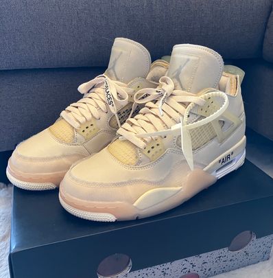 Off-White × Nike Women's Air Jordan 4 SP "Sail"