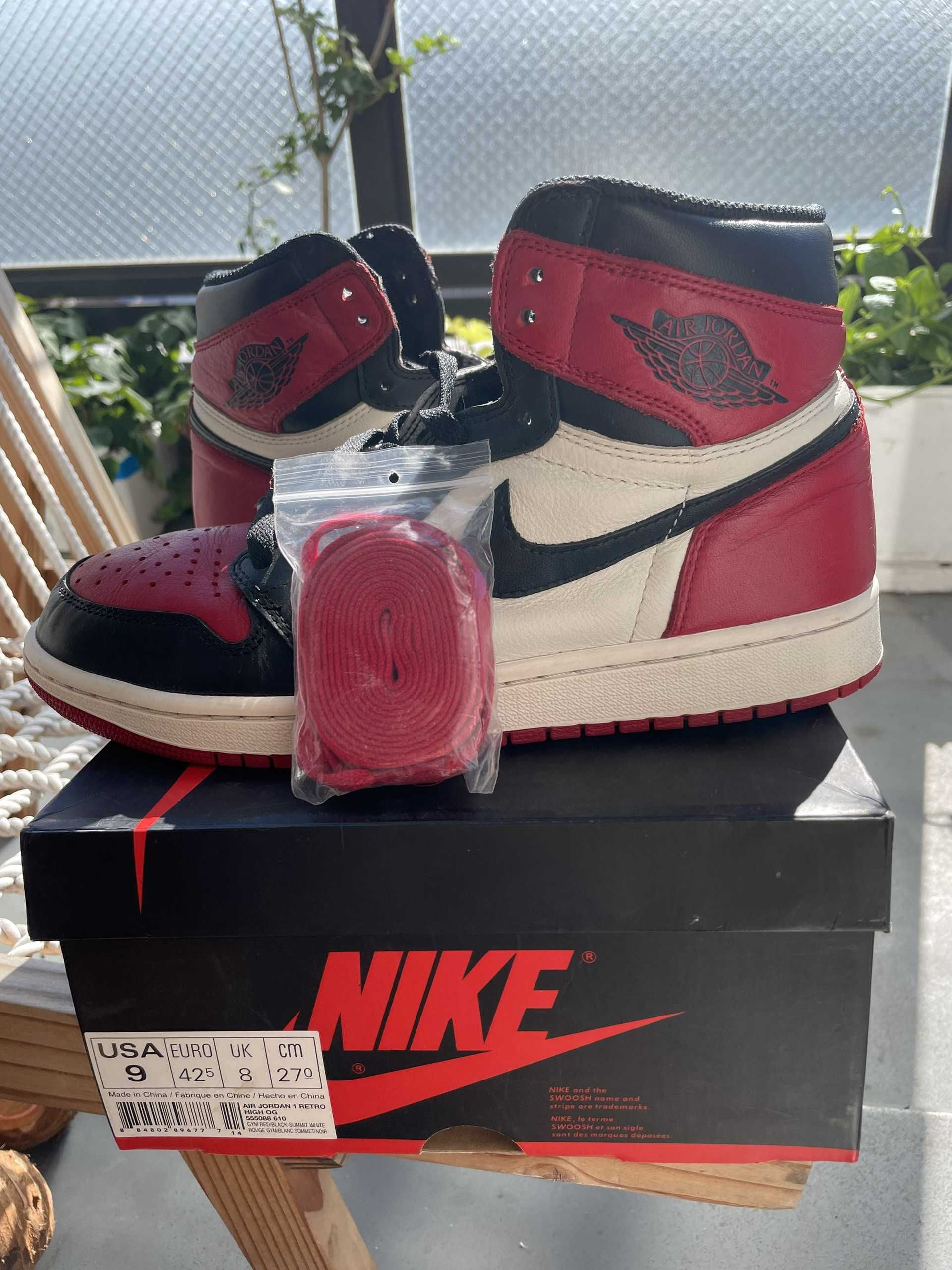 Nike Air Jordan 1 Retro High OG "Bred Toe"
