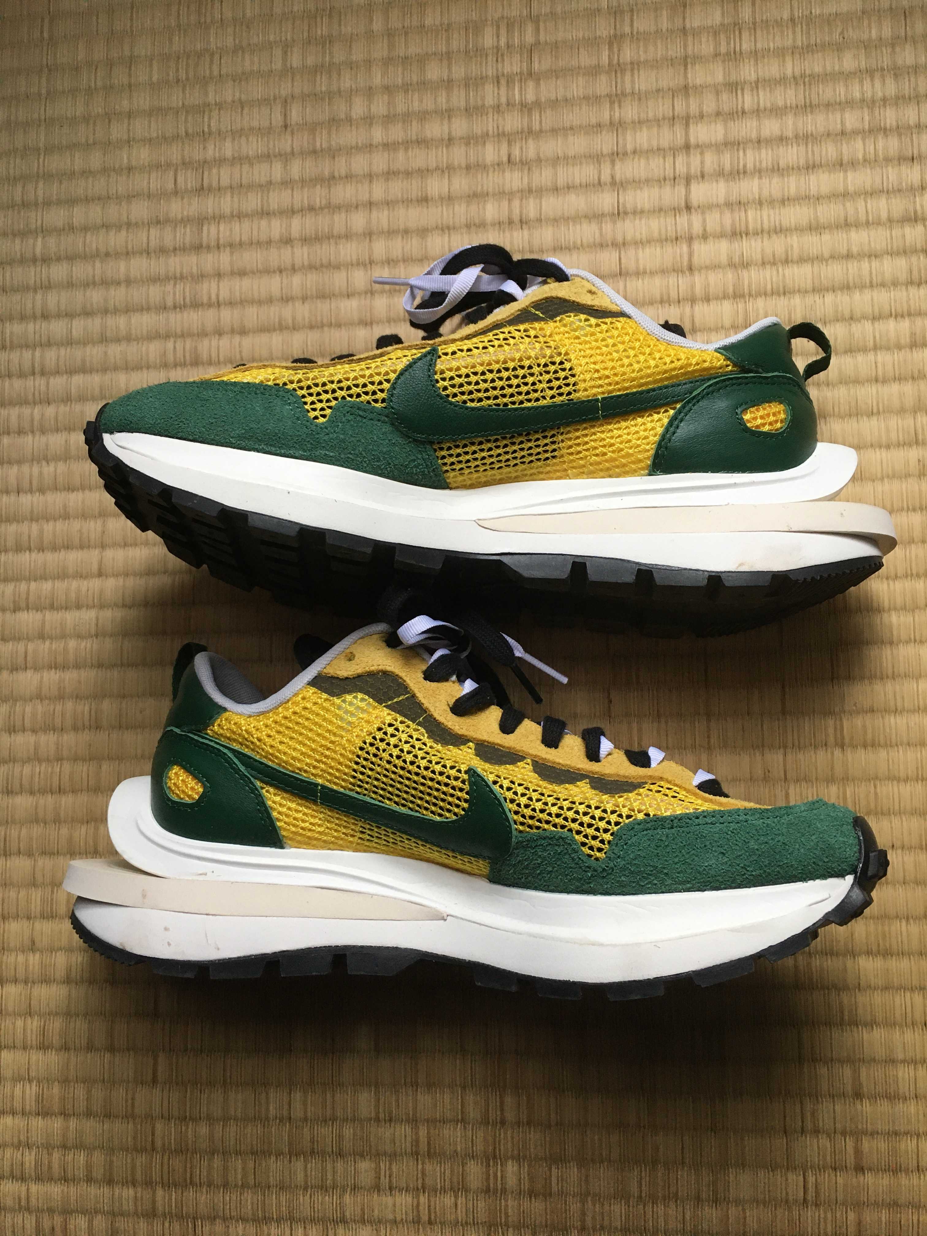 sacai × Nike Vapor Waffle "Tour Yellow/Stadium Green-Sail"