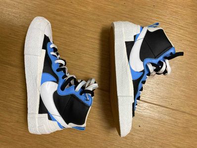sacai × NIKE BLAZER MID "BLACK / BLUE"
