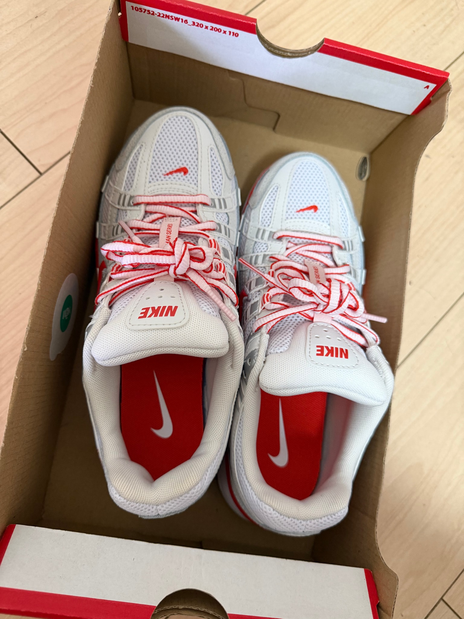 Nike Women's P-6000 "White/Platinum Tint/Black/Picante Red"