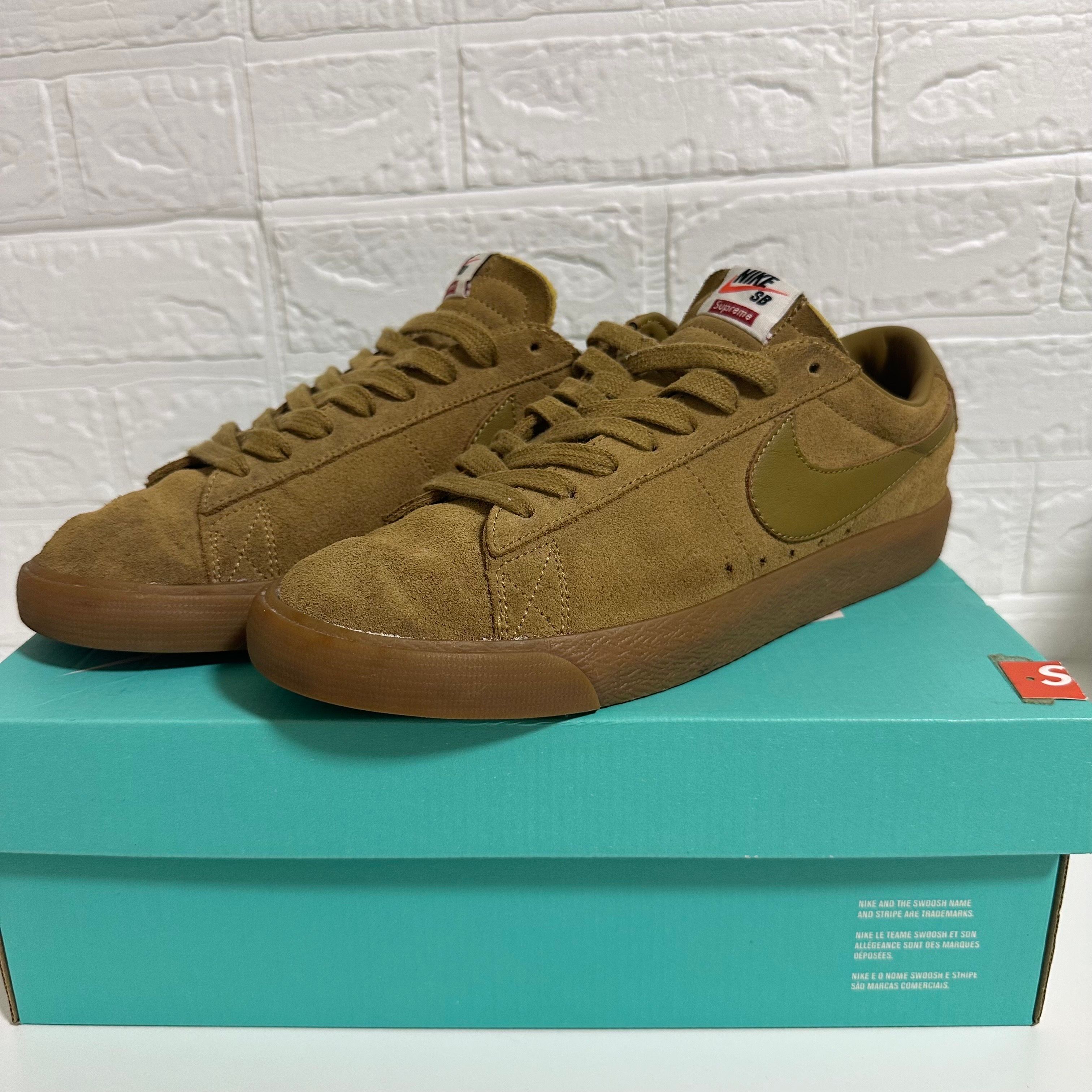 Supreme × Nike SB Blazer Low GT "Golden Beige"