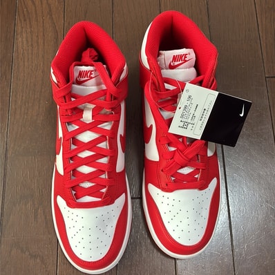 Nike Dunk High "Championship White and Red"