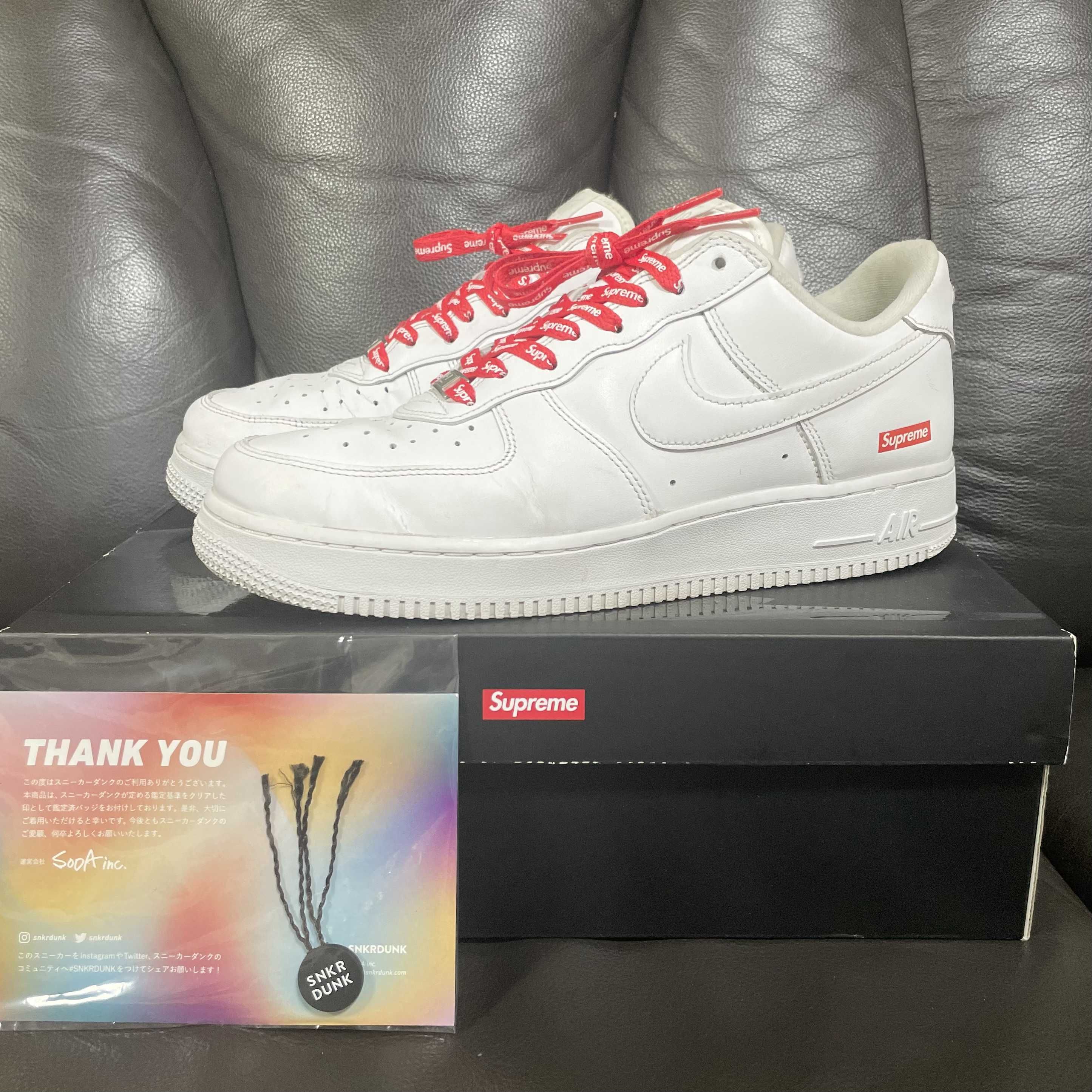 Supreme × Nike Air Force 1 Low "White"