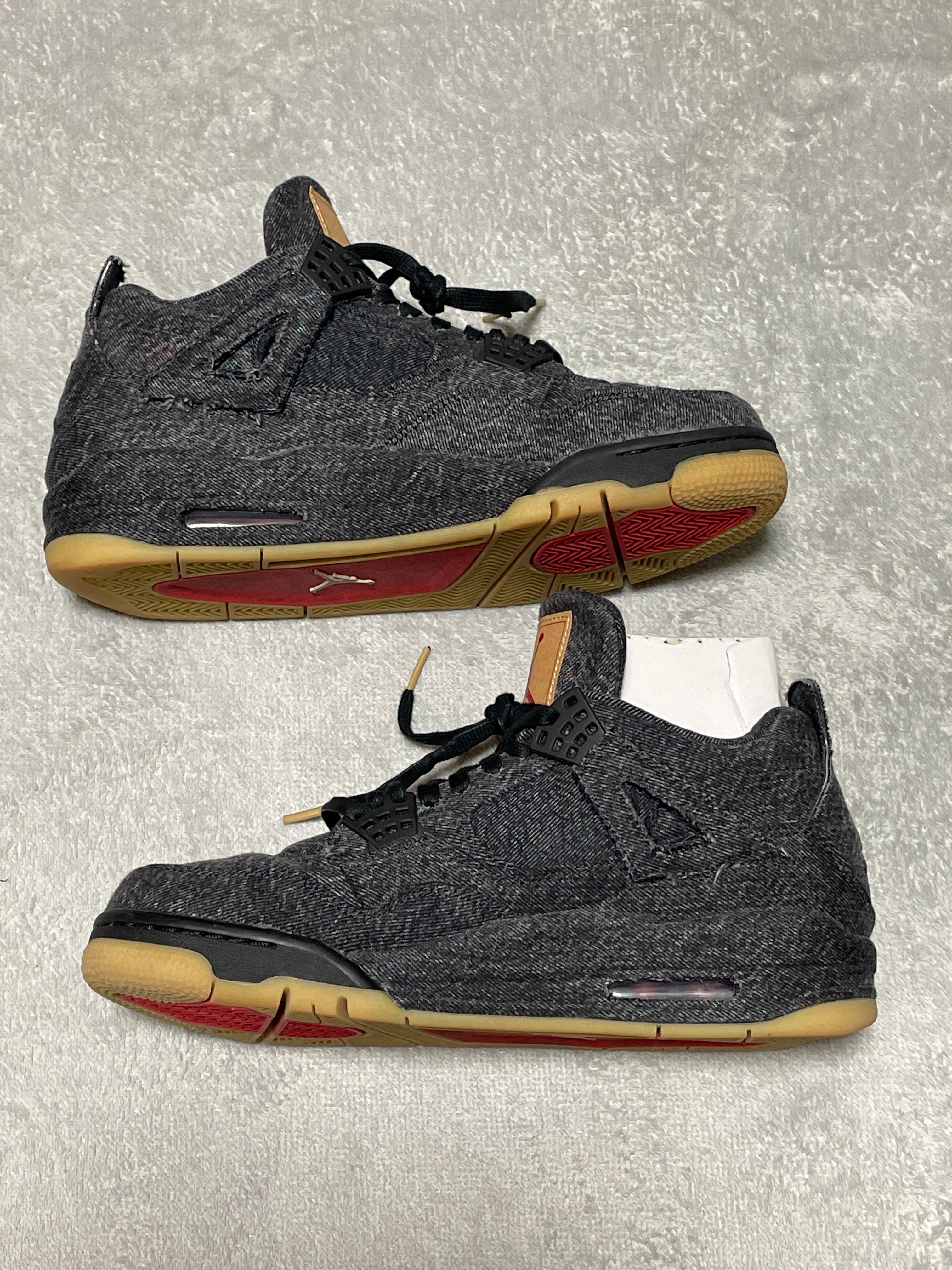 Nike × Levi's Air Jordan 4 "Black Denim" (Tag: LEVIS®)