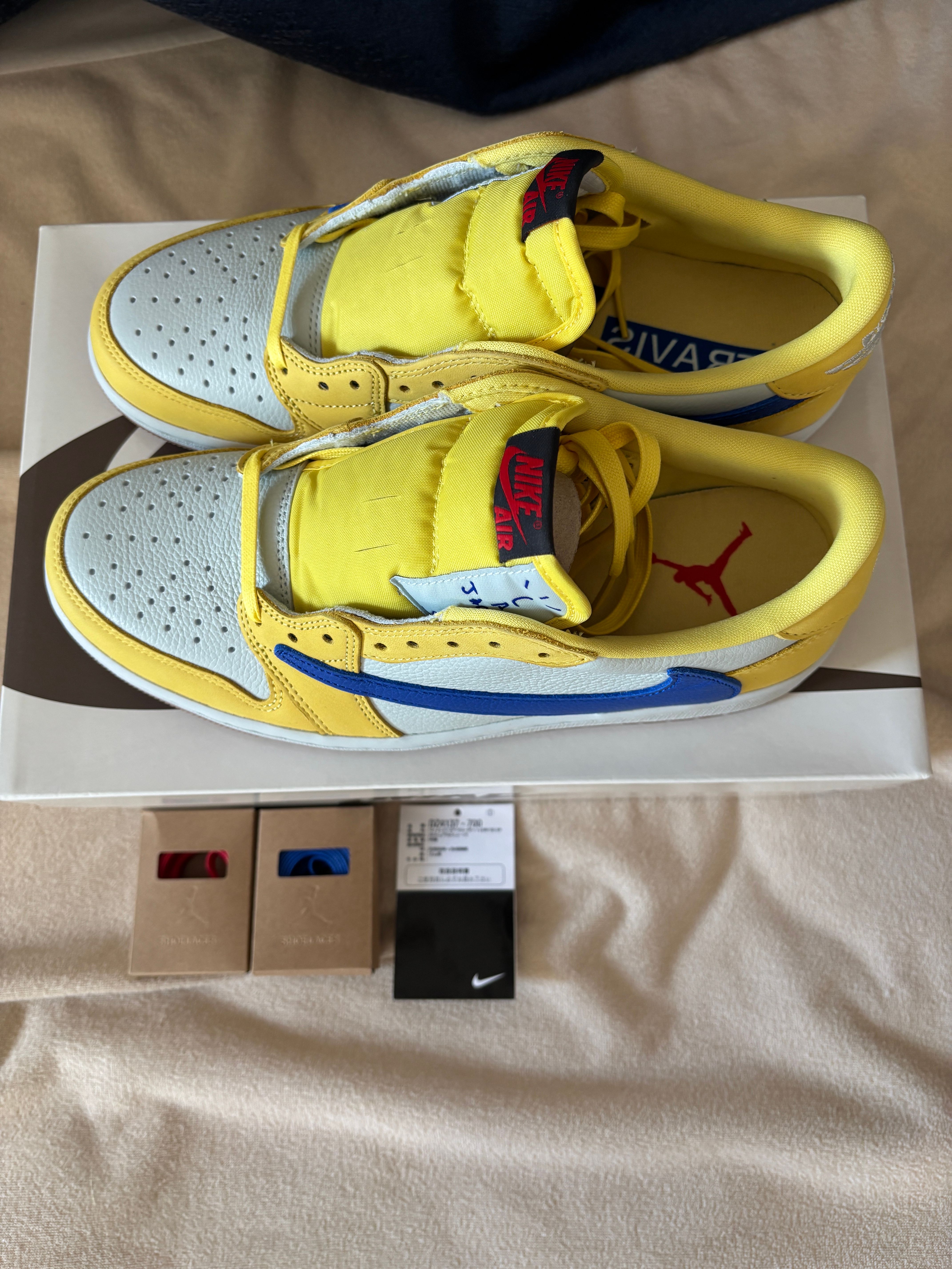 Travis Scott × Nike Women's Air Jordan 1 Retro Low OG "Canary"