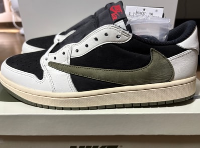 Travis Scott × Nike Women's Air Jordan 1 Low OG "Medium Olive"