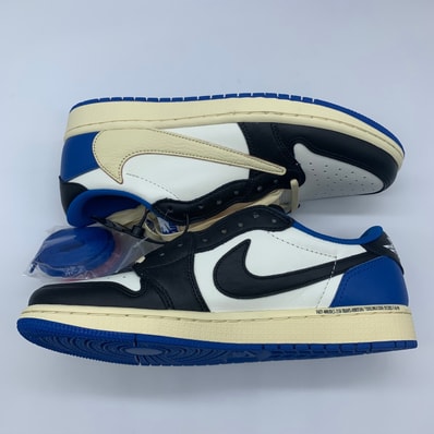 Travis Scott × fragment design × Nike Air Jordan 1 Low OG SP "Military Blue"