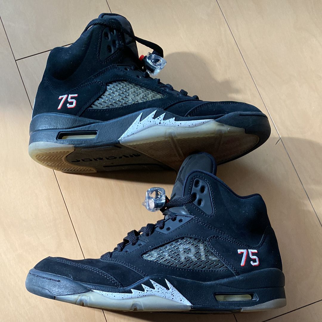 NIKE AIR JORDAN 5 PARIS SAINT-GERMAIN BLACK/CEMENT GREY