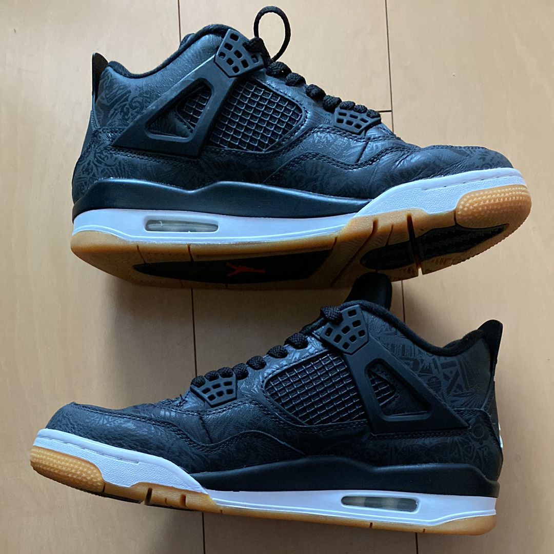 Nike Air Jordan 4 Retro "Laser Black/Gum"