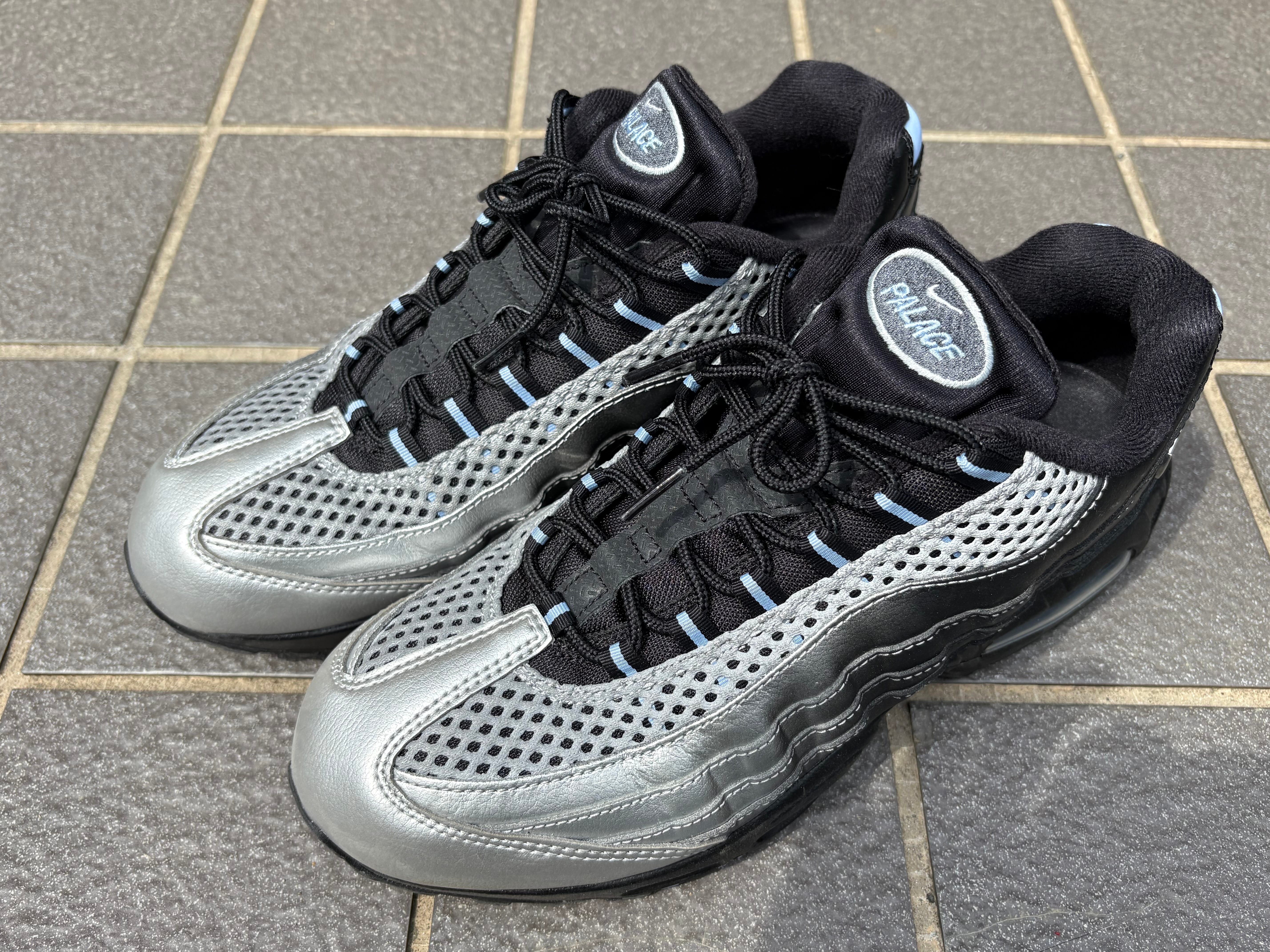 Palace Skateboards × Nike Air Max 95 Big Bubble "Metallic Silver/Aluminum"
