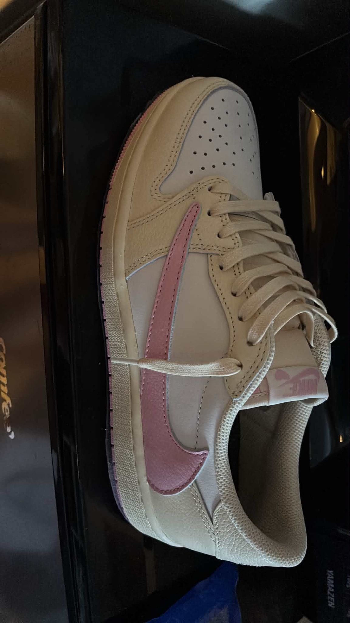 Travis Scott × Nike Air Jordan 1 Retro Low OG "Muslin/Shy Pink"
