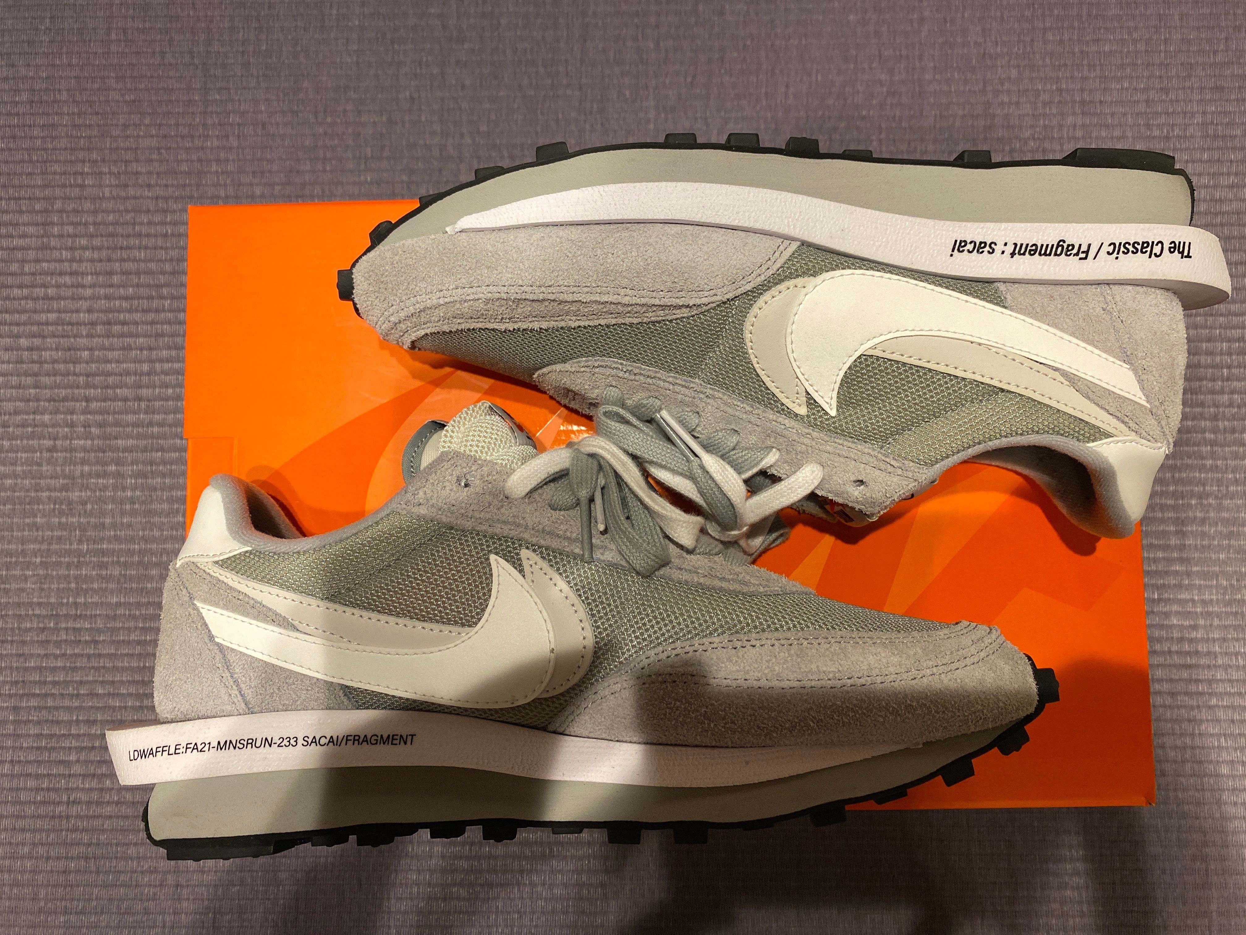 Fragment × sacai × Nike LD Waffle "Light Smoke Grey"