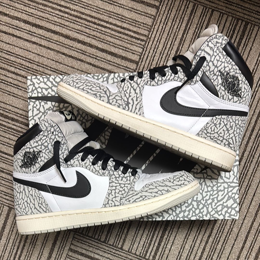 Nike Air Jordan 1 High OG "White Cement/Safari"