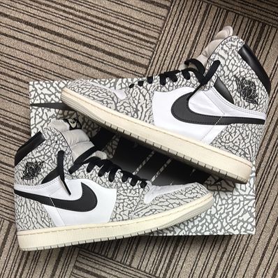 Nike Air Jordan 1 High OG "White Cement/Safari"