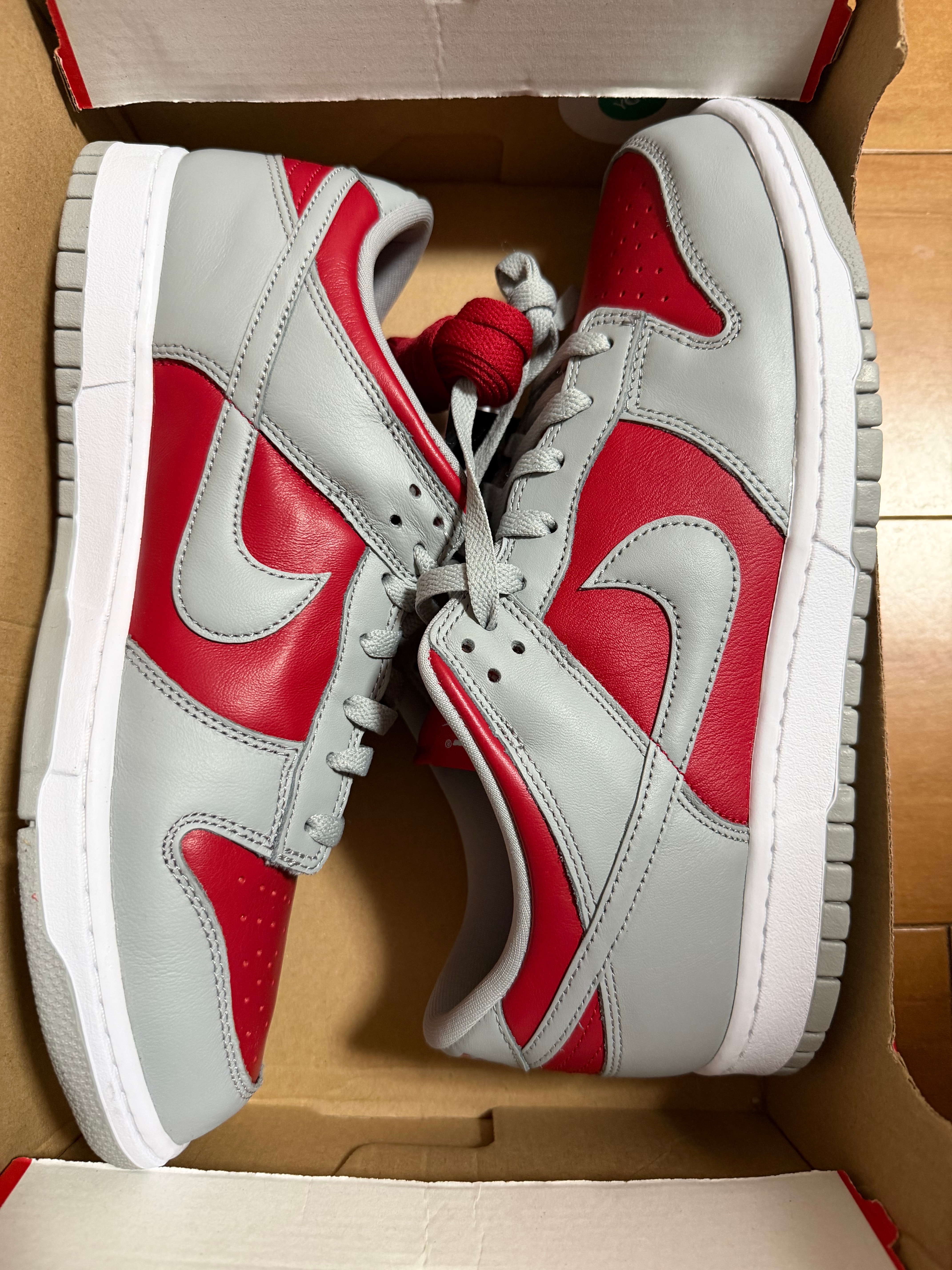 Nike Dunk Low "Varsity Red and Silver"