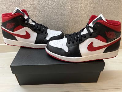 Nike Air Jordan 1 Mid "White/Gym Red Black"