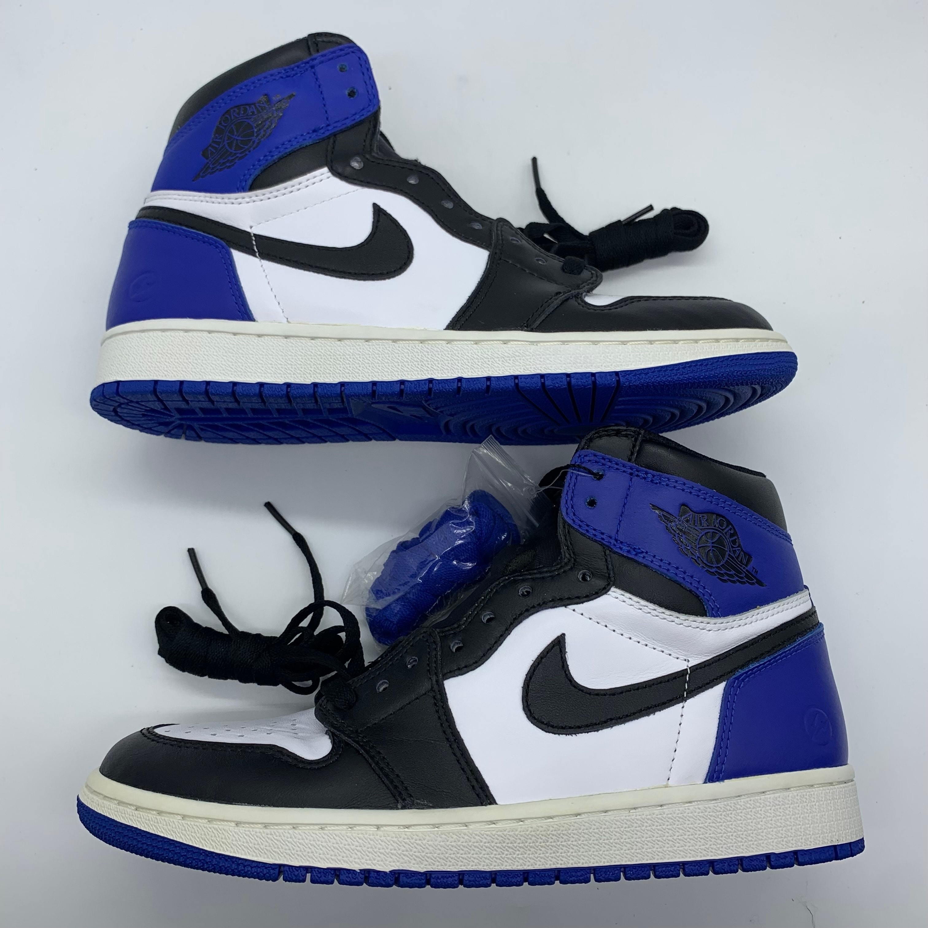 fragment design × Nike Air Jordan 1 Retro High OG "Black/Sport Royal/White"
