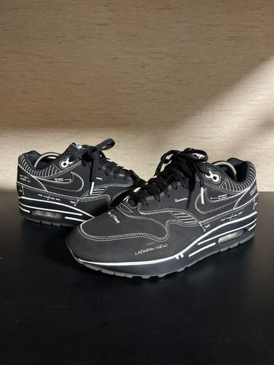 NIKE AIR MAX 1 TINKER SCHEMATIC BLACK