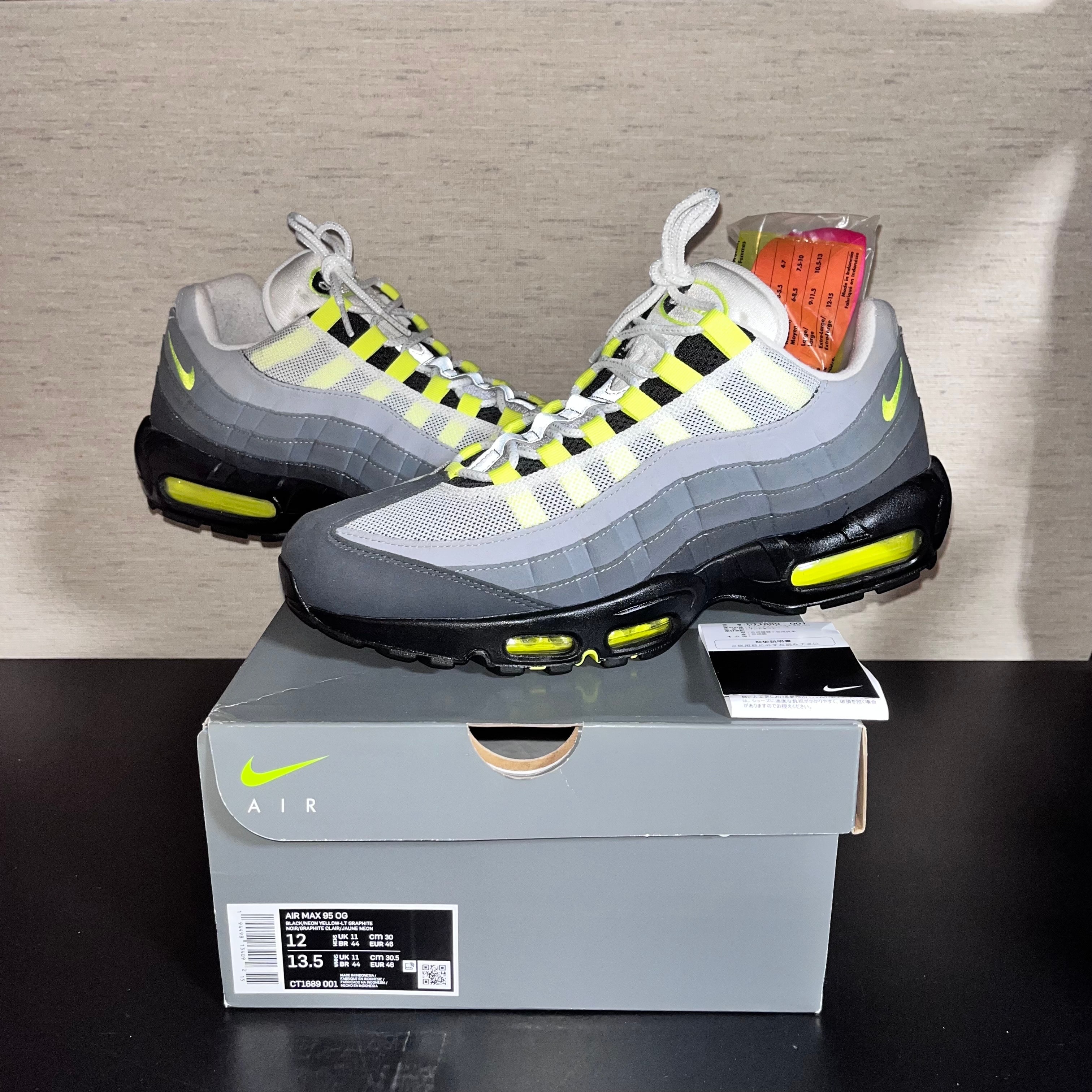 Nike Air Max 95 30cm イエローグラデ 2020 2020 Nike Air Max 95 OG Neon イエローグラデ 24~30㎝ (Nike