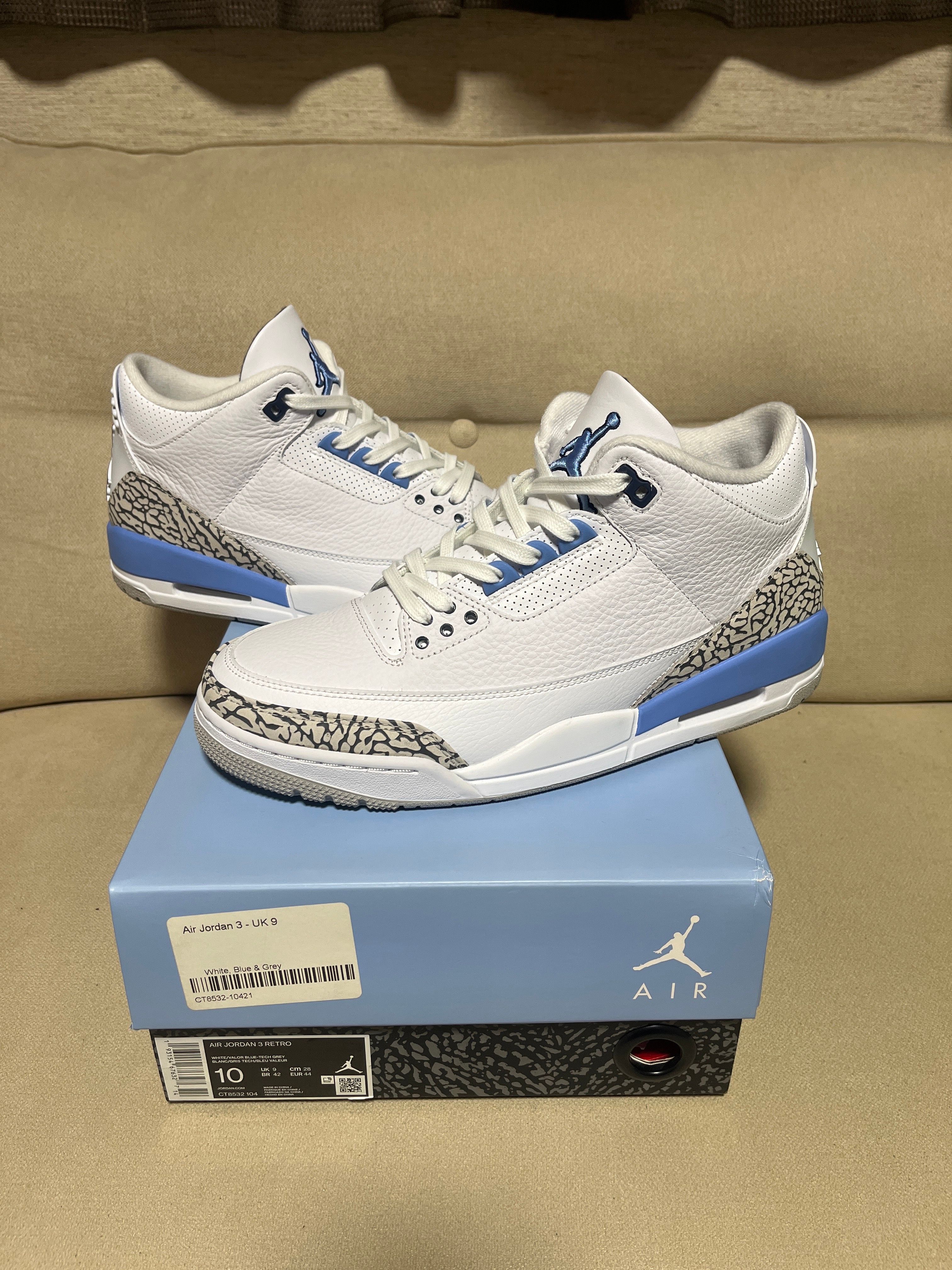 Nike Air Jordan 3 Retro "UNC" (2020)