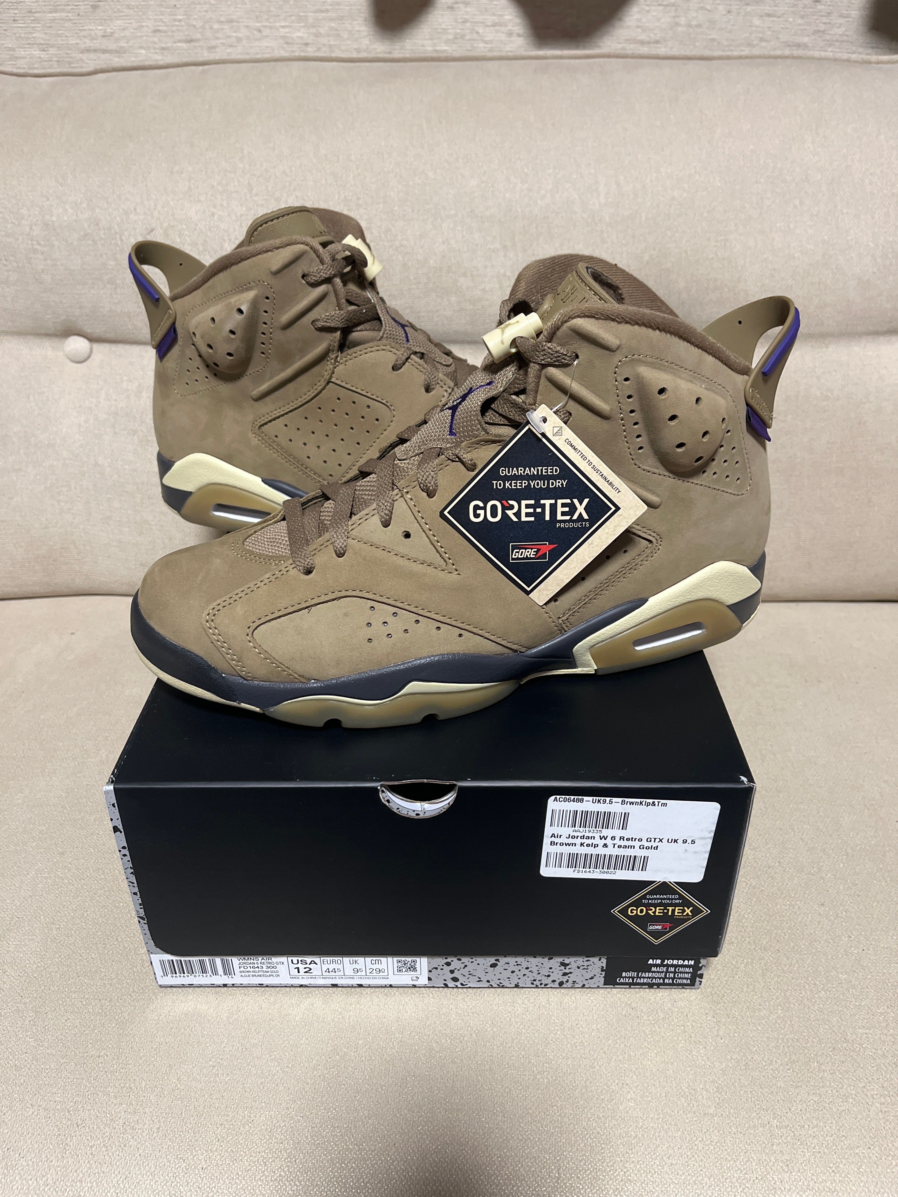Nike Women's Air Jordan 6 Retro GORE-TEX "Brown Kelp"