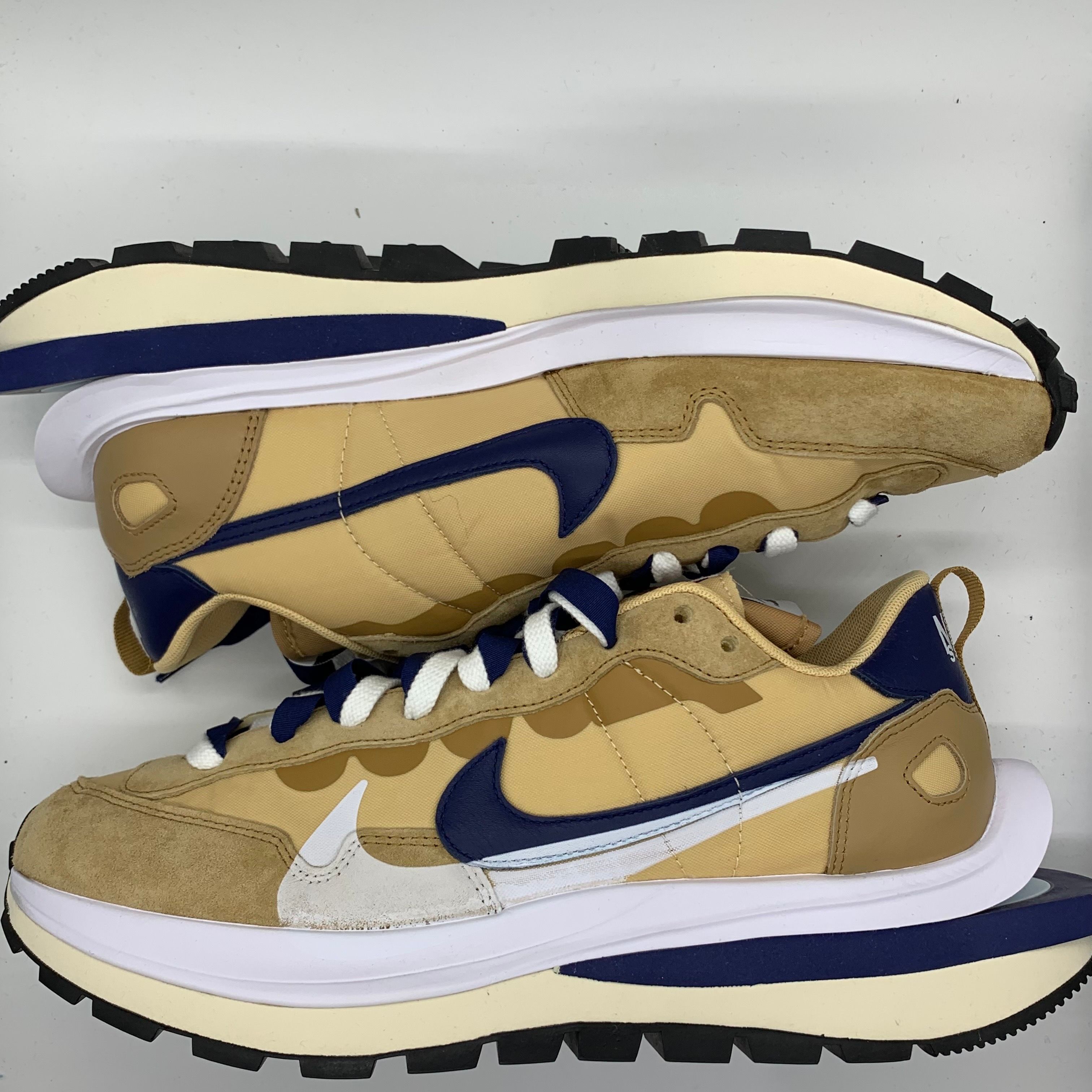 Sacai × Nike Vapor Waffle "Sesame And Blue Void"